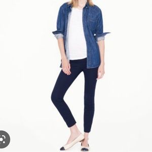 J. Crew Minnie maternity pant in navy